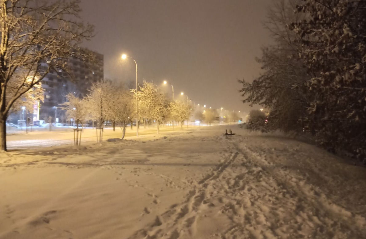 Atak zimy w Białymstoku [25.01.2021]