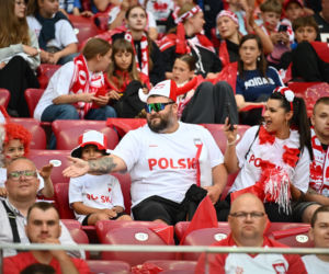 Kibice na meczu Polska-Nigeria