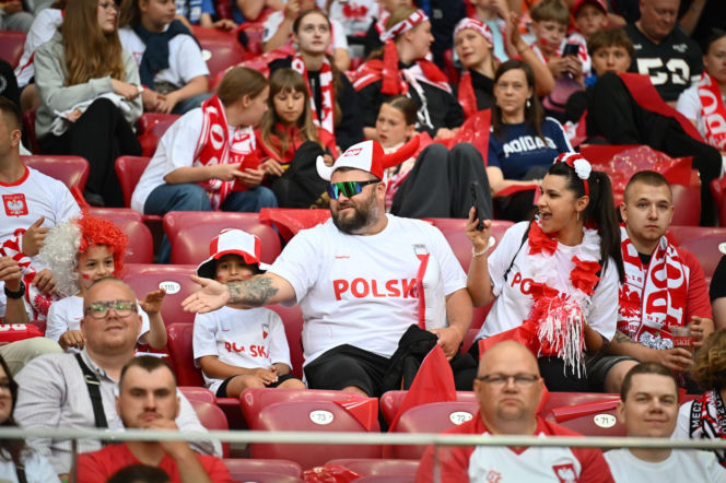 Kibice na meczu Polska-Nigeria