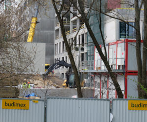 Postępy prac budowlanych przy ulicy Staszica, SPSK nr 1 w Lublinie