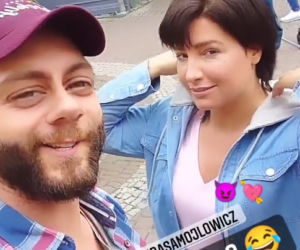 M jak miłość. Krzysiek (Michał Chruściel), Majka (Laura Samojłowicz)