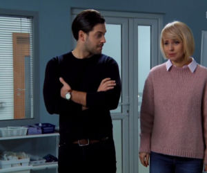 Barwy szczęścia, odc. 2262. Alicja (Monika Dryl), Ernest (Krystian Kukułka)