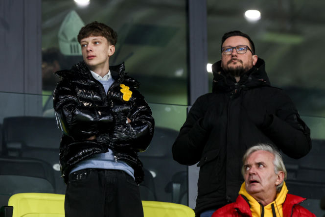 GKS Katowice - Widzew Łódź, zdjęcia kibiców z meczu 20. kolejki PKO BP Ekstraklasy