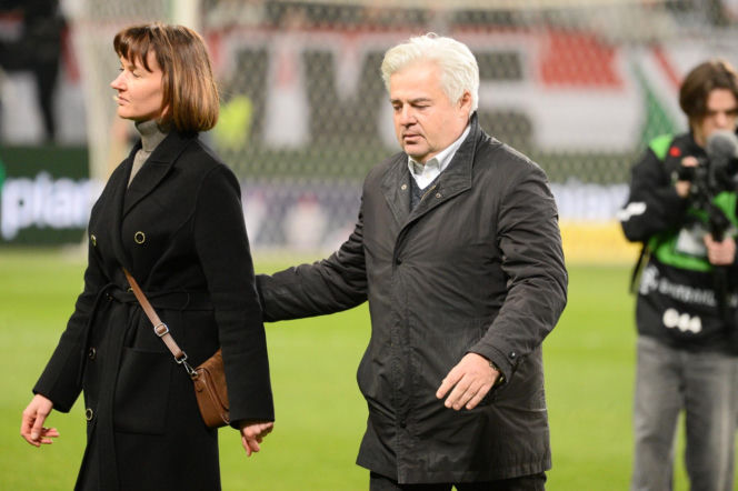 Legia - Zagłębie: Żona, brat i dzieci Jacka Magiery dziękują kibicom