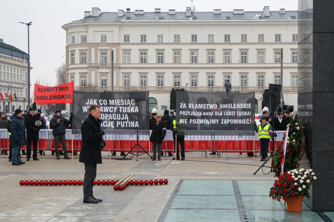 Miesięcznica smoleńska bez Kaczyńskiego