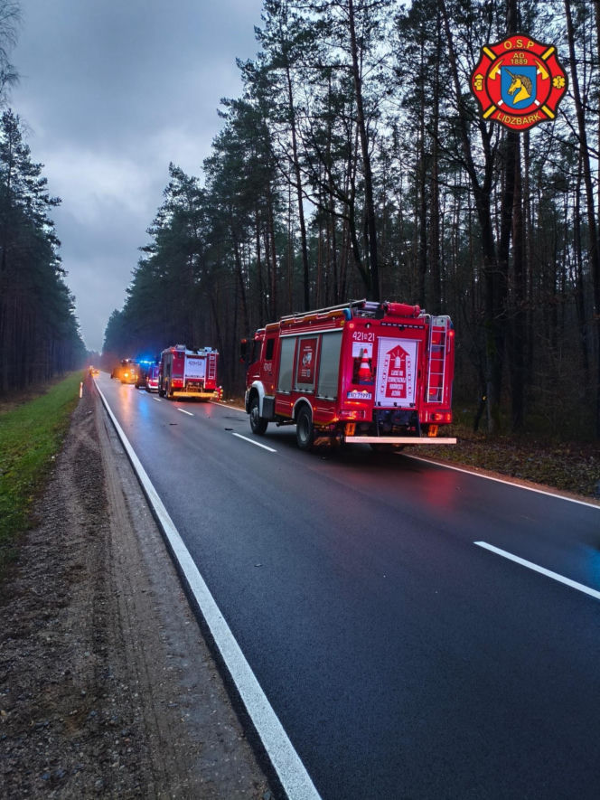 Dramat na drodze pod Działdowem. Nie żyje 40-latek