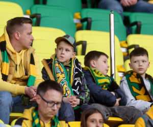 GKS Katowice - Lechia Gdańsk: Zdjęcia kibiców i zawodników z meczu 25. kolejki PKO BP Ekstraklasy