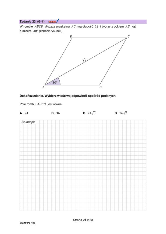Matura próbna 2024: matematyka. Arkusze CKE i odpowiedzi. Poziom podstawowy [Formuła 2023]