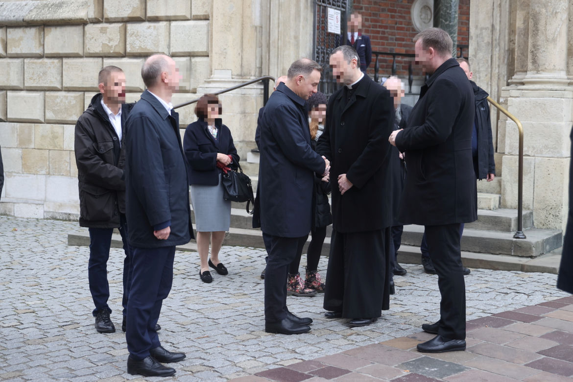 Prezydent Andrzej Duda z ojcem na Wawelu