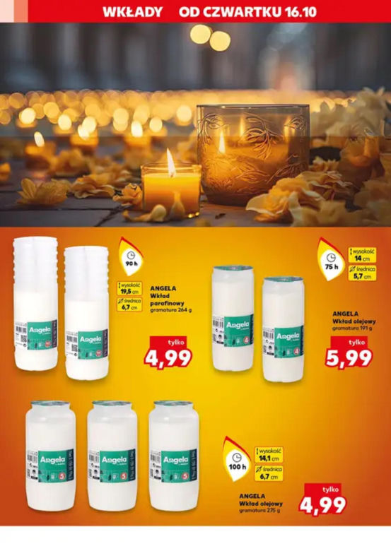 Ceny zniczy - Kaufland