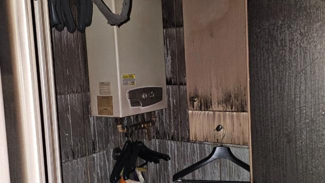 Pożar mieszkania w Gliwicach