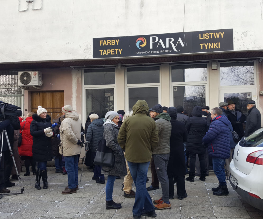 Protest przy ul. Krynicznej
