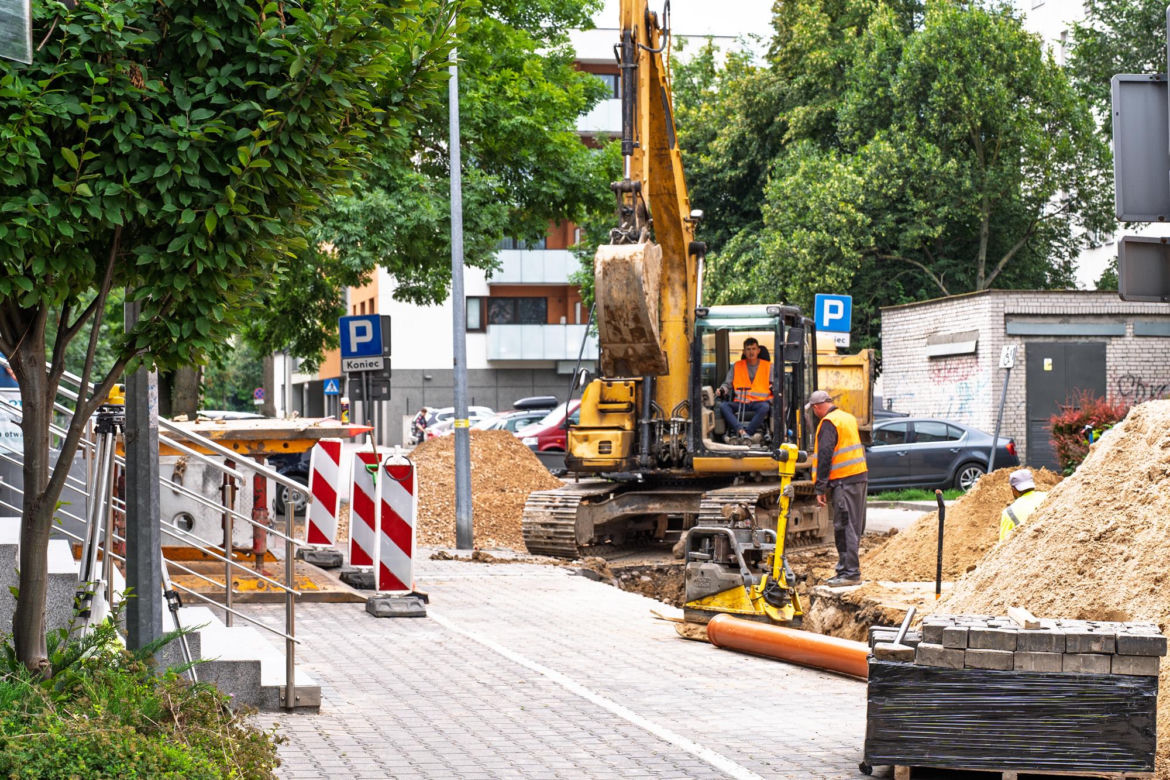 Siedlce: trwają roboty drogowe na ul. Błonie