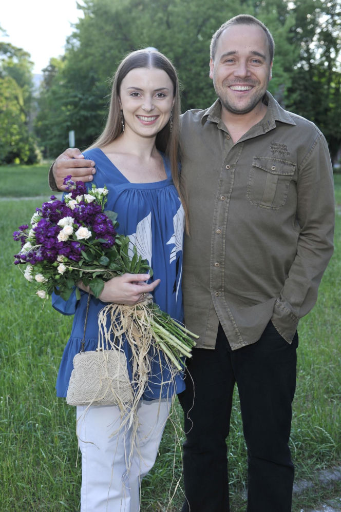 Halina Mlynkova i Łukasz Nowicki