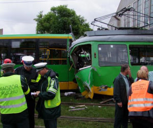 Poznań: Zderzenie dwóch tramwajów