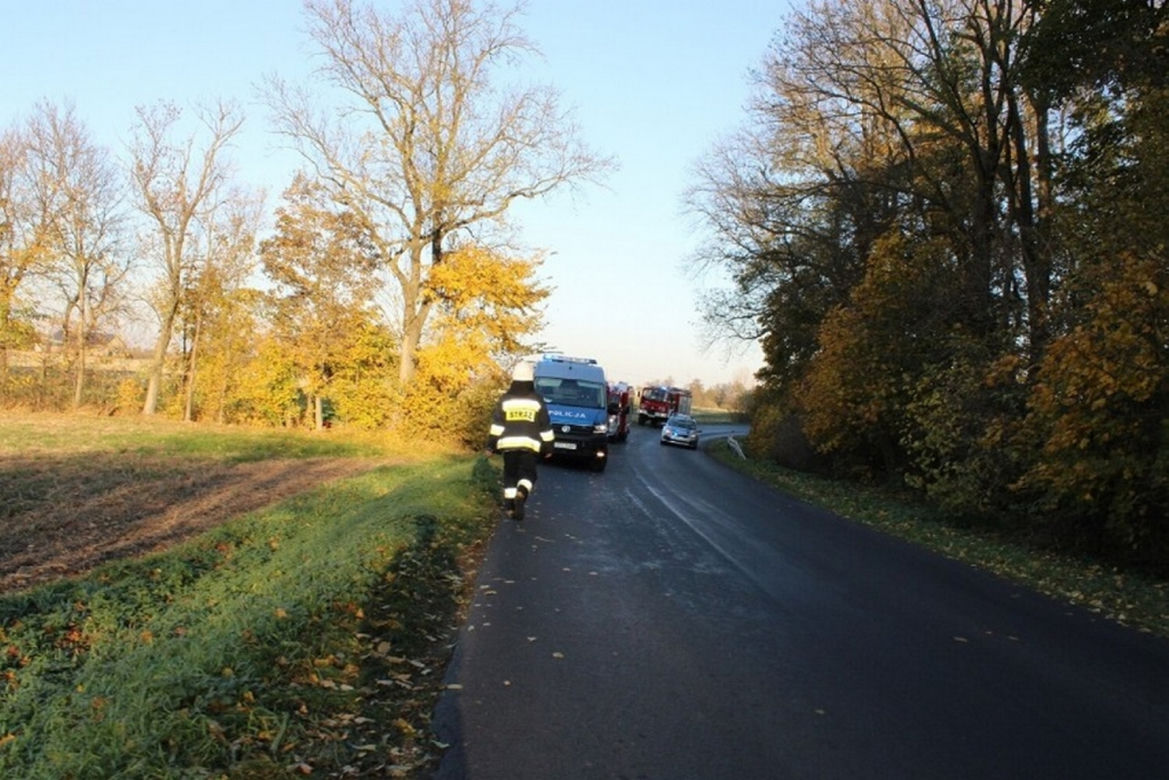 To tutaj zginął Waldek. Koło Włocławka jego auto przewróciło się na dach