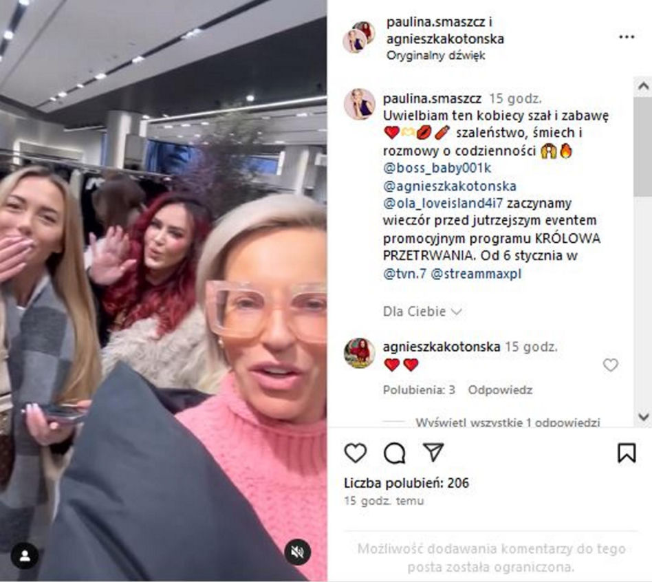 Tak balują "Królowe przetrwania". Paulina Smaszcz i Agnieszka Kotońska w niezłej komitywie