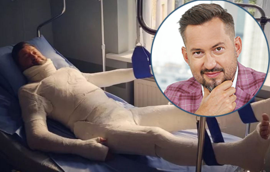 Marcin Prokop zarobil 500 000 zł na reklamie w gipsie