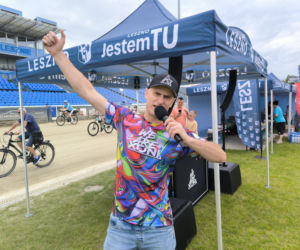 Rowerowa Stolica Polski - kręcili kilometry na stadionie w Lesznie