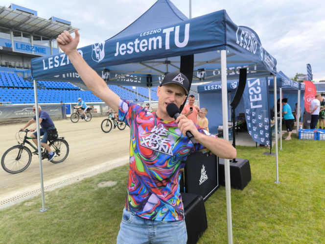 Rowerowa Stolica Polski - kręcili kilometry na stadionie w Lesznie