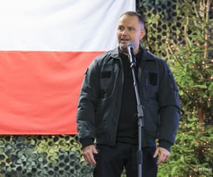 Karol Nawrocki na granicy w Wigilię