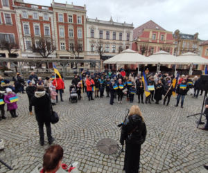 Manifestacja na leszczyńskim rynku