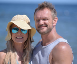 Aż po sufit. Joanna Domirska (Edyta Olszówka), Andrzej (Cezary Pazura)