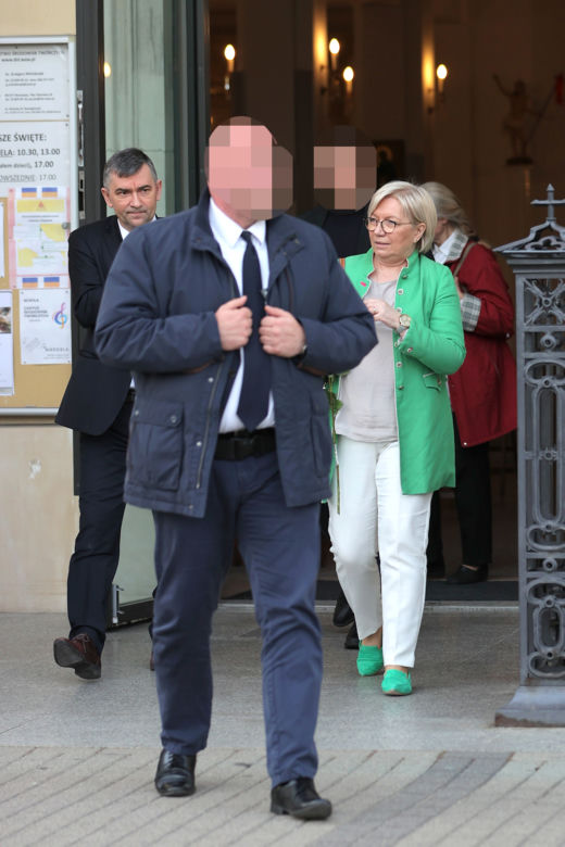 Julia Przyłębska. Z ochroną do kościoła 