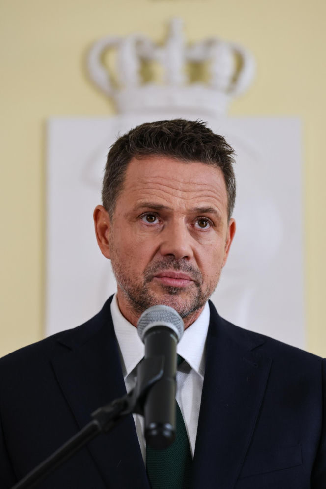 Konferencja prasowa Rafała Trzaskowskiego