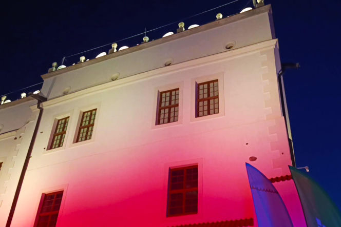 Nowa iluminacja Zamku Książąt Pomorskich w Szczecinie