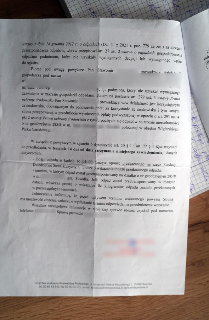 Urząd kazał mu zapłacić 2 miliony złotych, bo przekazał opony fundacji. Pan Sławomir 8 lat walczył o sprawiedliwość