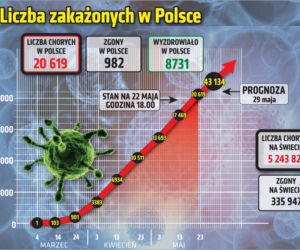 Koronawirus: Zobacz wykresy i prognozy – stan na 22.05 godz. 17.30