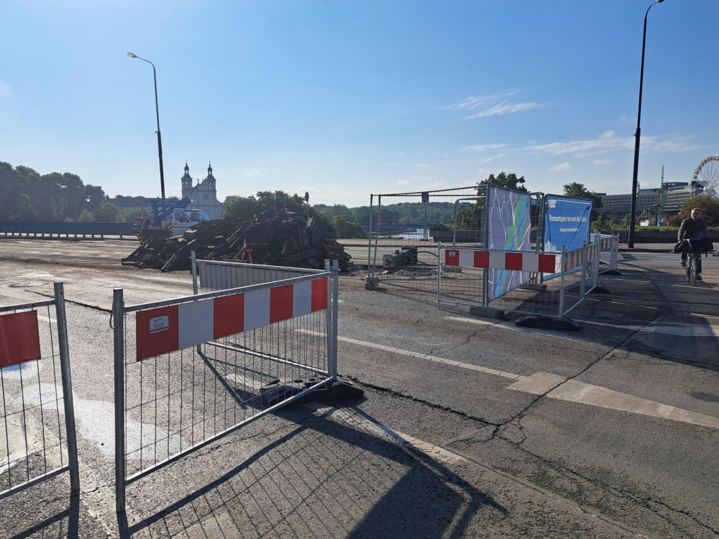 Remont mostu Grunwaldzkiego w Krakowie