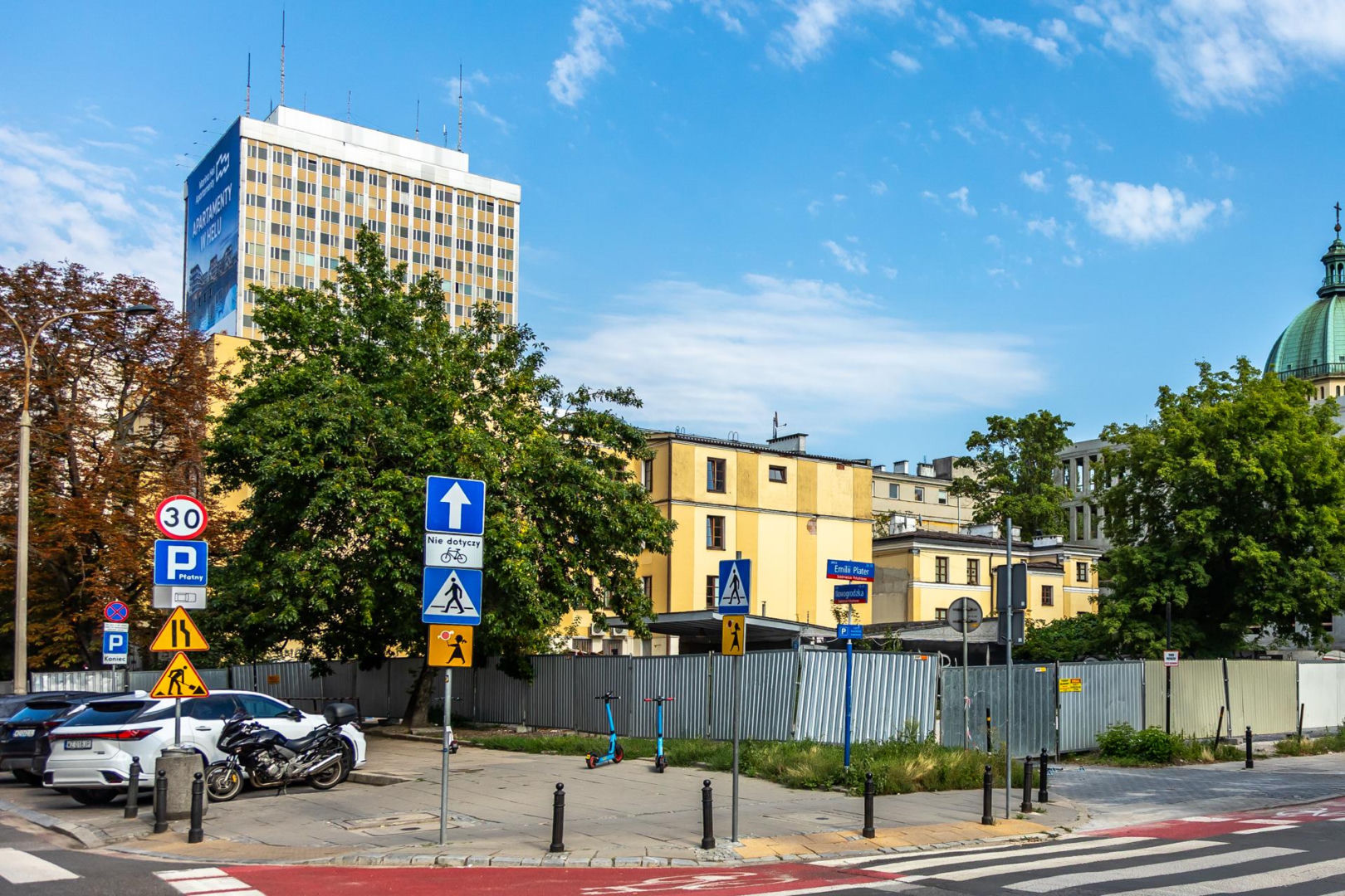 Plac budowy Roma Tower w Warszawie