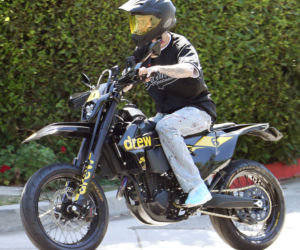 Justin Bieber na motocyklu