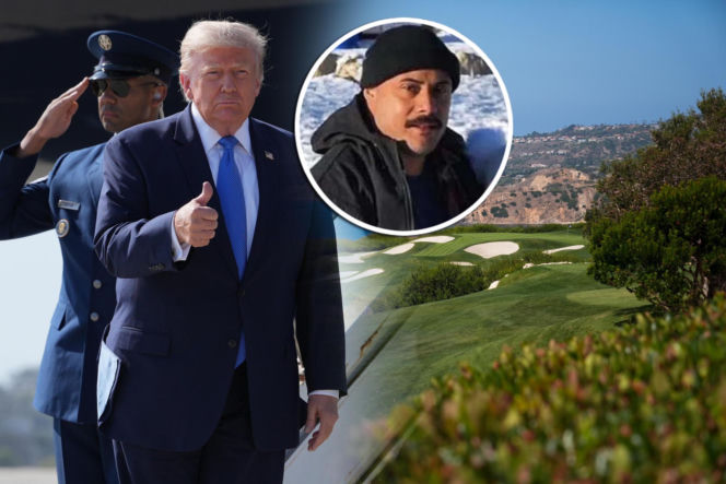Uzbrojony mężczyzna czekał na Trumpa! Potem incydent ze śmigłowcem