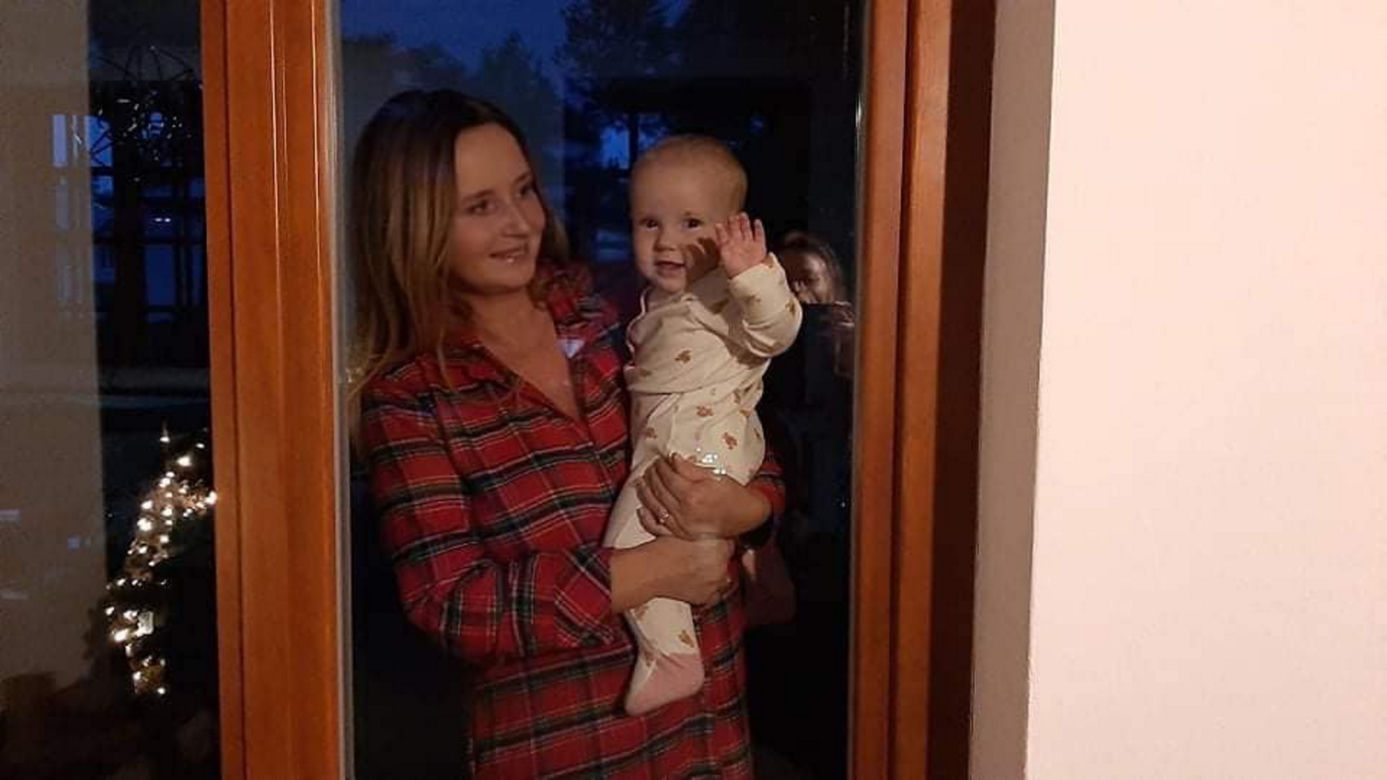 Pierwsze święta Jacka i Joanny Kurskich z córką Anną