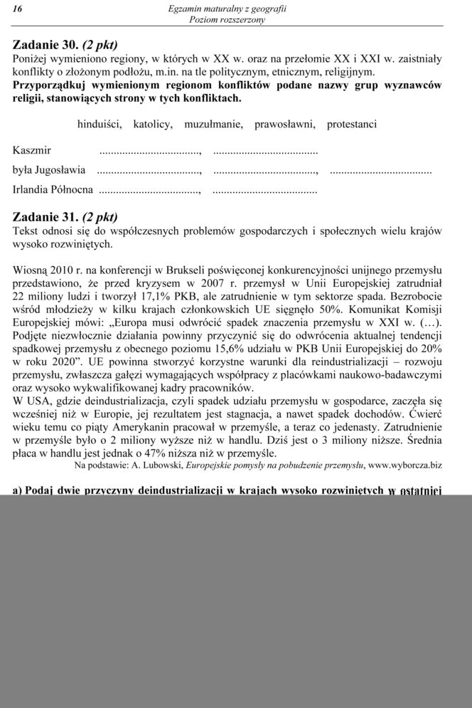 Geografia rozszerzona 16