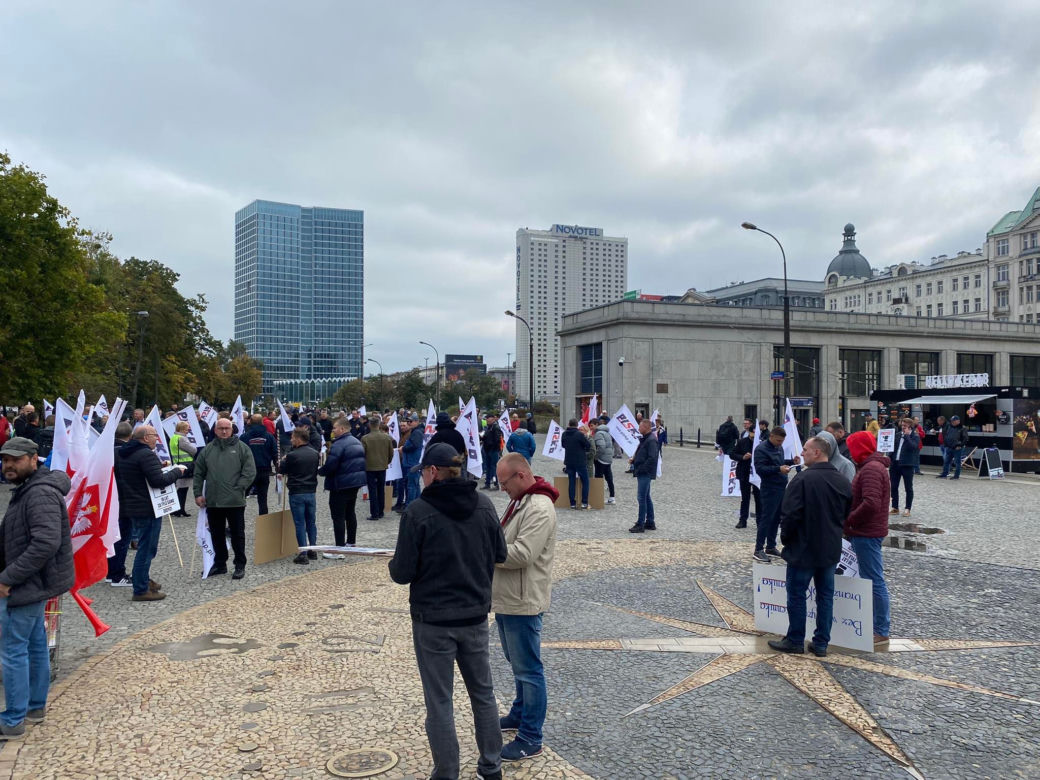 Protest SKP w Warszawie