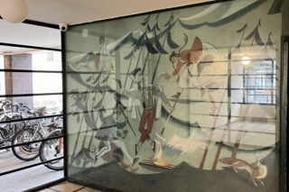 Malowidło Zofii Stryjeńskiej w Domu Wedla w Warszawie. Malarka chciała przed zleceniem uciekać z kraju