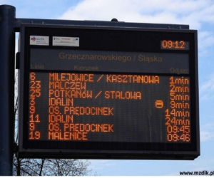 Będą następne tablice dynamicznej informacji pasażerskiej w Radomiu