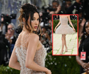 Met Gala. Piękna mistrzyni odsłoniła nogi, a wyżej... odkrywało się coraz więcej!? Ale widok