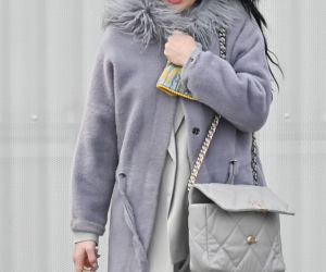 Justyna Steczkowska boso na śniegu