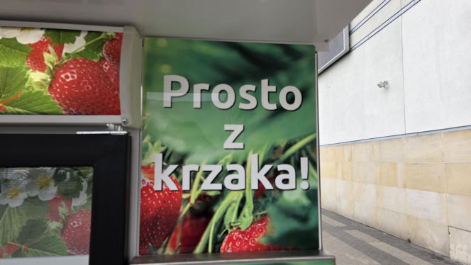 Musisz to zobaczyć! W Warszawie stanął truskawkomat. Owoce prosto z pola o każdej porze dnia i nocy!