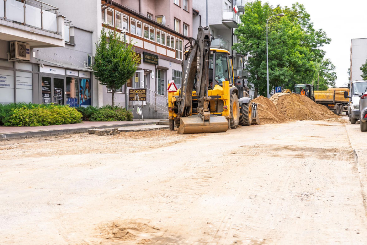 Siedlce: trwają roboty drogowe na ul. Błonie
