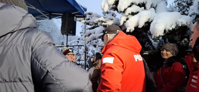 Powitanie Kacpra Tomasiaka w Bystrej 18.02.2026