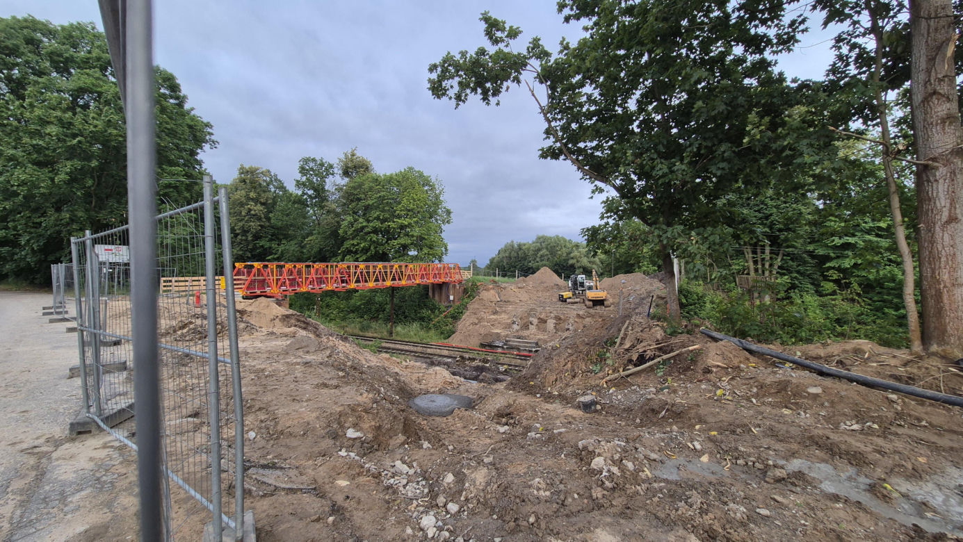 Postępują prace na olsztyńskim Tracku. Powstaje m.in. nowoczesny wiadukt