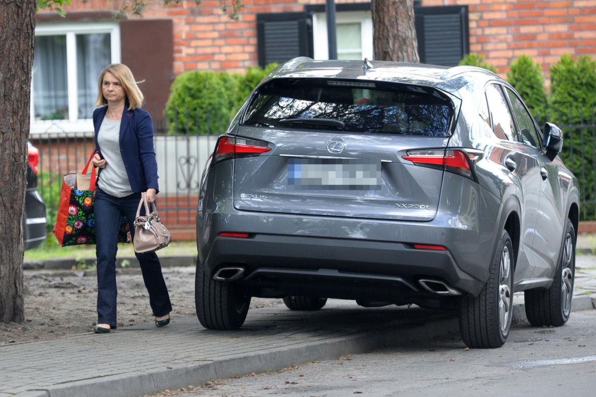 Małgorzata Tusk w wypożyczonym BMW.