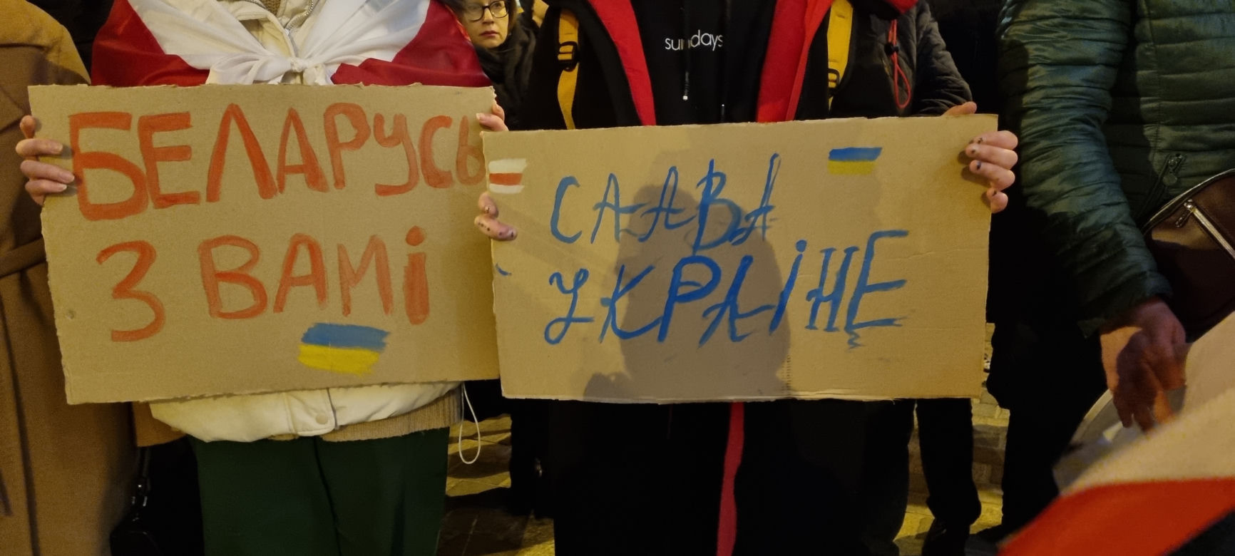 Lublin: protest wobec rosyjskiej agresji na Ukrainę