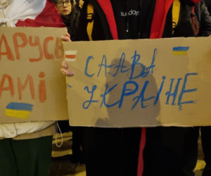 Lublin: protest wobec rosyjskiej agresji na Ukrainę